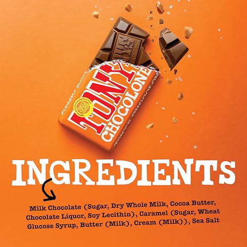 Tony’s Chocolonely Super Duper Milk Chocolate Candy Bar Bundle, Milk & White Chocolate With Sea Salt, Caramel, Pretzel Toffee, Almond, Hazelnut, Made From Quality Fairtrade Cocoa, 6 Bars, 6.35 Oz Each