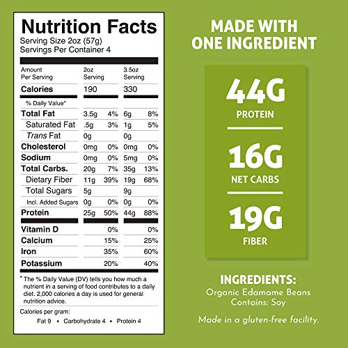 The Only Bean - Soy, Black Bean, and Edamame Spaghetti & Fettuccine - Gluten Free Pasta, Keto Low Carb Pasta Noodles, Protein Pasta