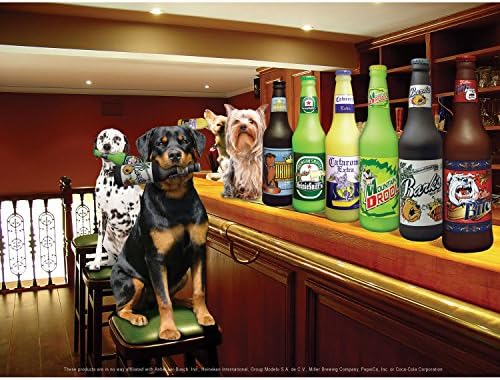 SILLY SQUEAKERS Tuffy Grrrobert Slobbery Wine Bottle Dog Toy: Squeaky Dog Toy, Washable and Floats, Vinyl Construction