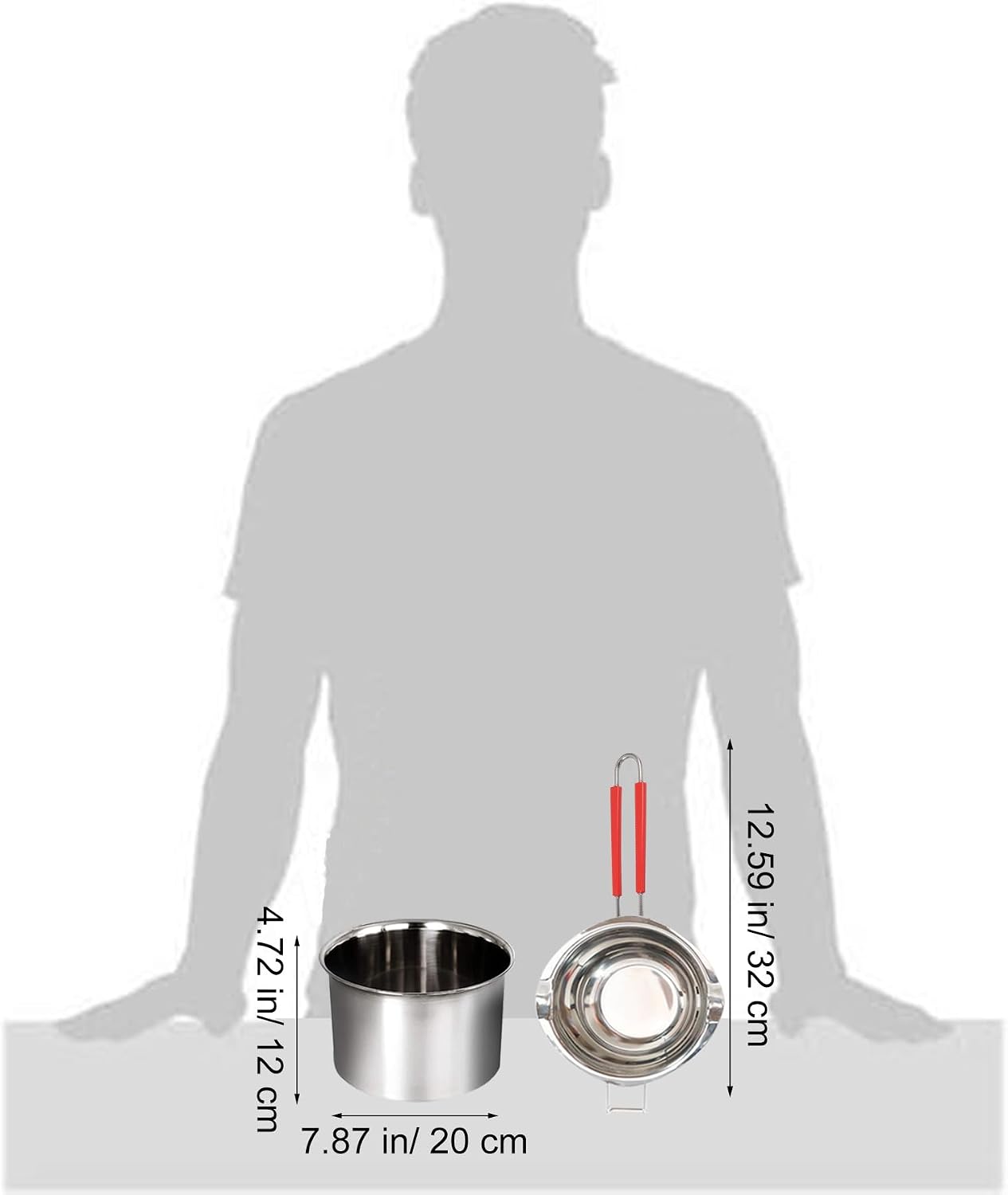 Stainless Steel Double Boiler Melting Pot, Double Boilers for Stove Top