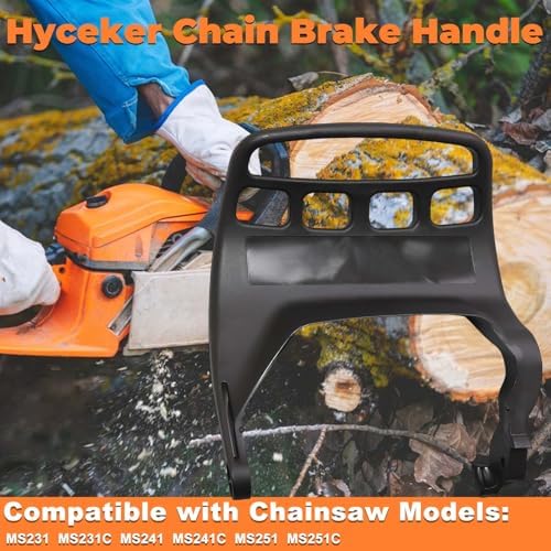 Chain Brake Handle For Stihl MS251 MS251C MS231 MS231C MS241 Chainsaw Chain Brake Hand Guard Lever With Catcher Bumper Stripe Bar Nuts 1143 792 9103
