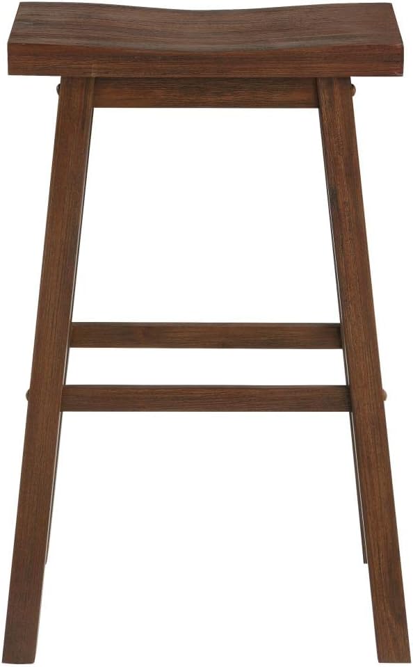 Boraam Sonoma Saddle Stool, Chestnut