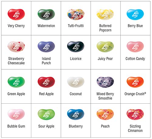 Jelly Belly 20-Flavor Clear Gift Box - Genuine, Official, Straight from the Source