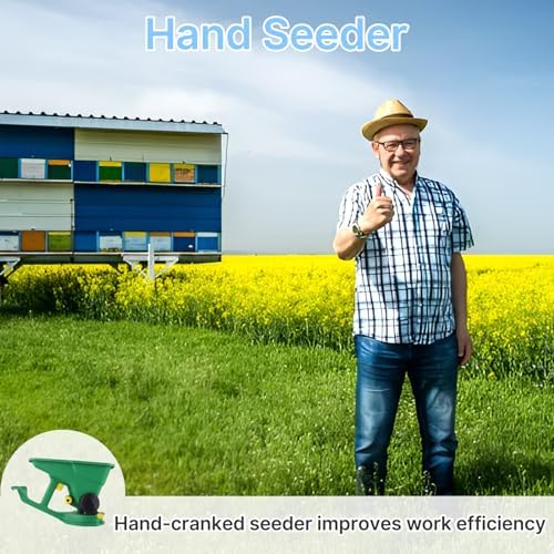 Grass Seed Spreader, Fertilizer Spreader, Handheld Power Spreader, 1.5L Hand Held Seed Spreader