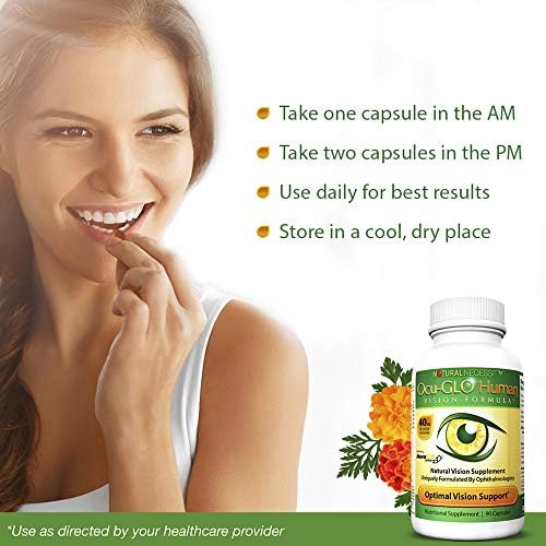 Ocu-GLO Human Vision Formula Eye Health Support Capsules, 90 Count