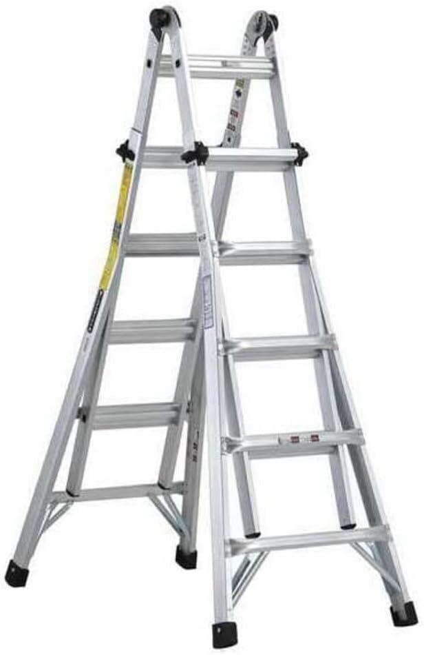 Louisville Ladder 13-Foot Aluminium Multipurpose Ladder, 300-Pound Load Capacity, Type IA, L-2098-13