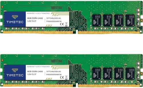 Timetec 16GB DDR4 2400MHz (PC4-2400T) PC4-19200 UDIMM Desktop RAM – 288-Pin 1.2V CL17 Non-ECC Unbuffered DIMM Memory Module Upgrade