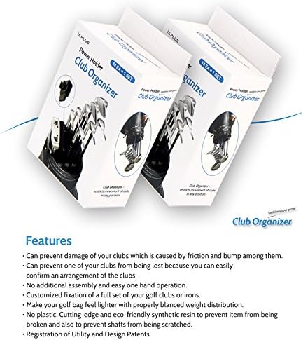 Golf Club Organizers 14pcs 1set Clip Power Holder to Protect Iron Putter on Bag by i & Plus