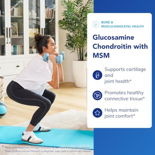 Pure Encapsulations Glucosamine Chondroitin with MSM - Supports Joint Health & Normal Cartilage Formation* - Maintains Enzyme Activity - Gluten-Free & Non-GMO - 60 Capsules | Supports Joint Health and Normal Cartilage Formation*, Maintains Enzyme Activit…