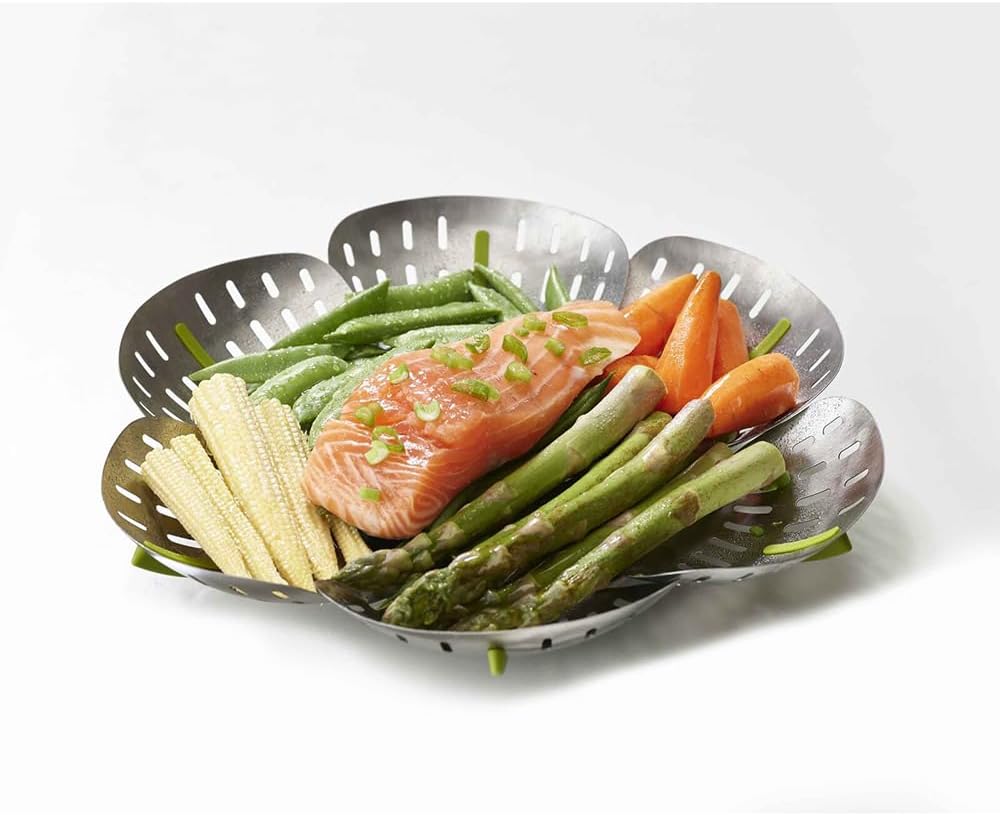 Joseph Joseph Bloom Folding Steamer Basket, Vegetable Steamer