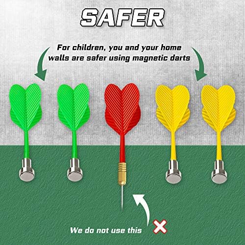 Dart Board - 12pcs Magnetic Darts - Excellent Indoor Game and Party Games