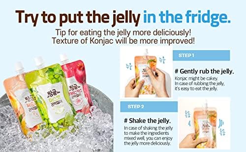 Rawel Thingle Delicious Konjac Jelly Renewed Mix Package / 18packs (Mix) / 6 Calories per Pouch/Sugar Free/Fruit Flavor with Low carb/Drinkable Zero