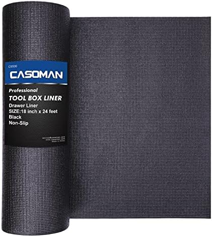 CASOMAN Professional Tool Box Liner and Drawer Liner 18 inch x 24 feet