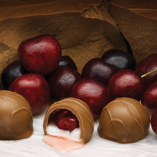 Philadelphia Candies Milk Chocolate Covered Cordial Cherries with Liquid Center Net Wt 1 lb