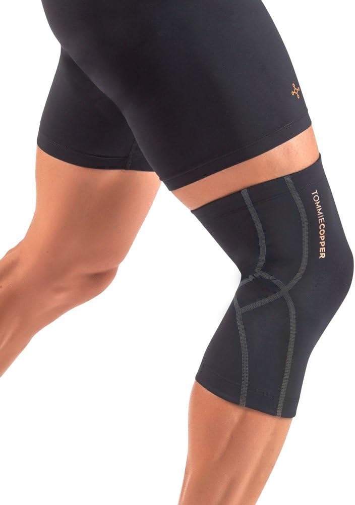 Tommie Copper Performance Compression Knee Sleeve l Knee Brace for Joint Support l Men and Women