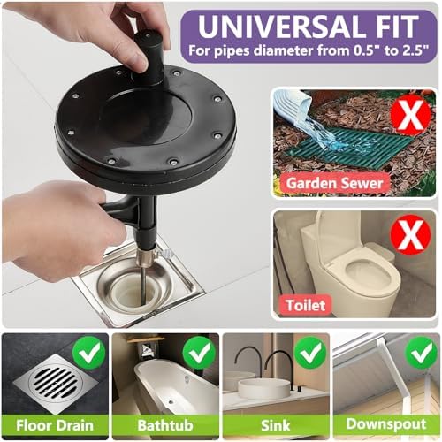 25 Ft Heavy Duty Drain Auger & Plumbing Snake, Sewer Snake for Bathtub, Shower, Sink, Toilet Drain Clog Removal