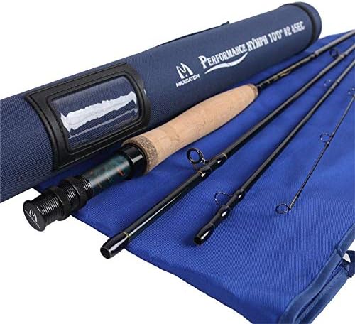 M MAXIMUMCATCH Maxcatch Performance Nymph Fly Fishing Rod in 2/3/4wt: 10ft/11ft, IM10 Carbon, AAA Cork Handle, Rod Tube and Combo Set Available