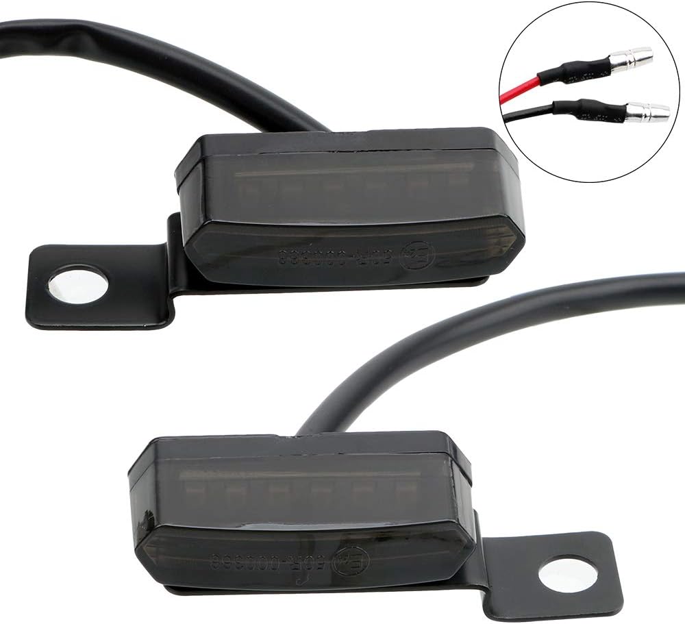 2PCS 12V Universal Motorcycle Mini Flowing LED Turn Signal Blinkers