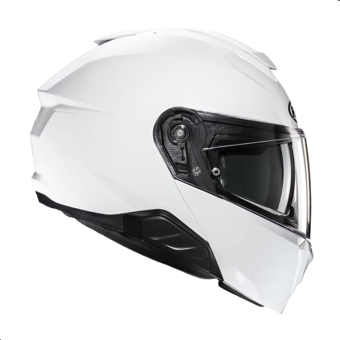 HJC i91 Solid Modular Motorcycle Helmet with HJ-33 Pinlock Shield, DOT Approved (Semi Flat Black, Medium)