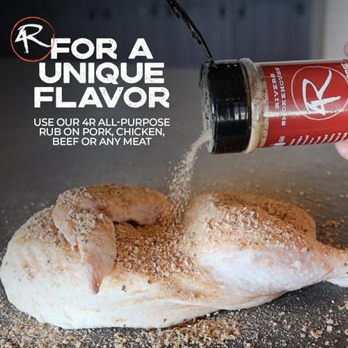 4 Rivers - Smokehouse Brisket Rub - Dry Rub Seasoning for Roasting, Slow-Cooking or Grilling - Premium Blend - Multi-Regional Recipe - Premium Ingredients - 6 oz | Seasoning for Roasting, Slow-Cooking or Grilling, Premium House-Made Blend, Multi-Regional…