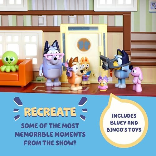 Bluey Toy House Mega Bundle, Family Home & BBQ Playhouse, Ages 3-5