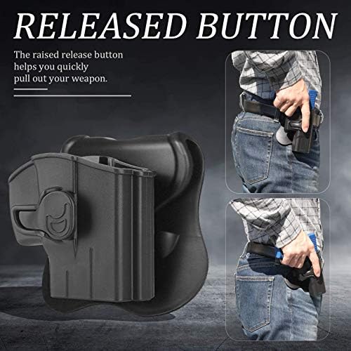 OWB Holster for Taurus G2 G2C G2S G3 G3C G3X G3XL TX22 Compact, Optics Cut & Red Dot Sight Ready(No Laser), Right Handed