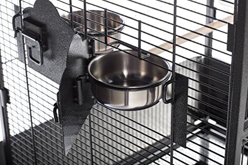 Prevue Pet Products 3352COCO Park Plaza Bird Cage, Coco Brown | Large Brown Steel Bird Cage with Rolling Stand and Perches, Ideal for Cockatiels and Medium Birds