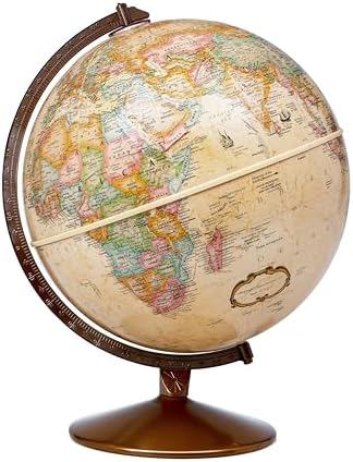 Replogle Globes Franklin World Globe, Antique Ocean, 12-Inch Diameter,Over 4,000 Place Names