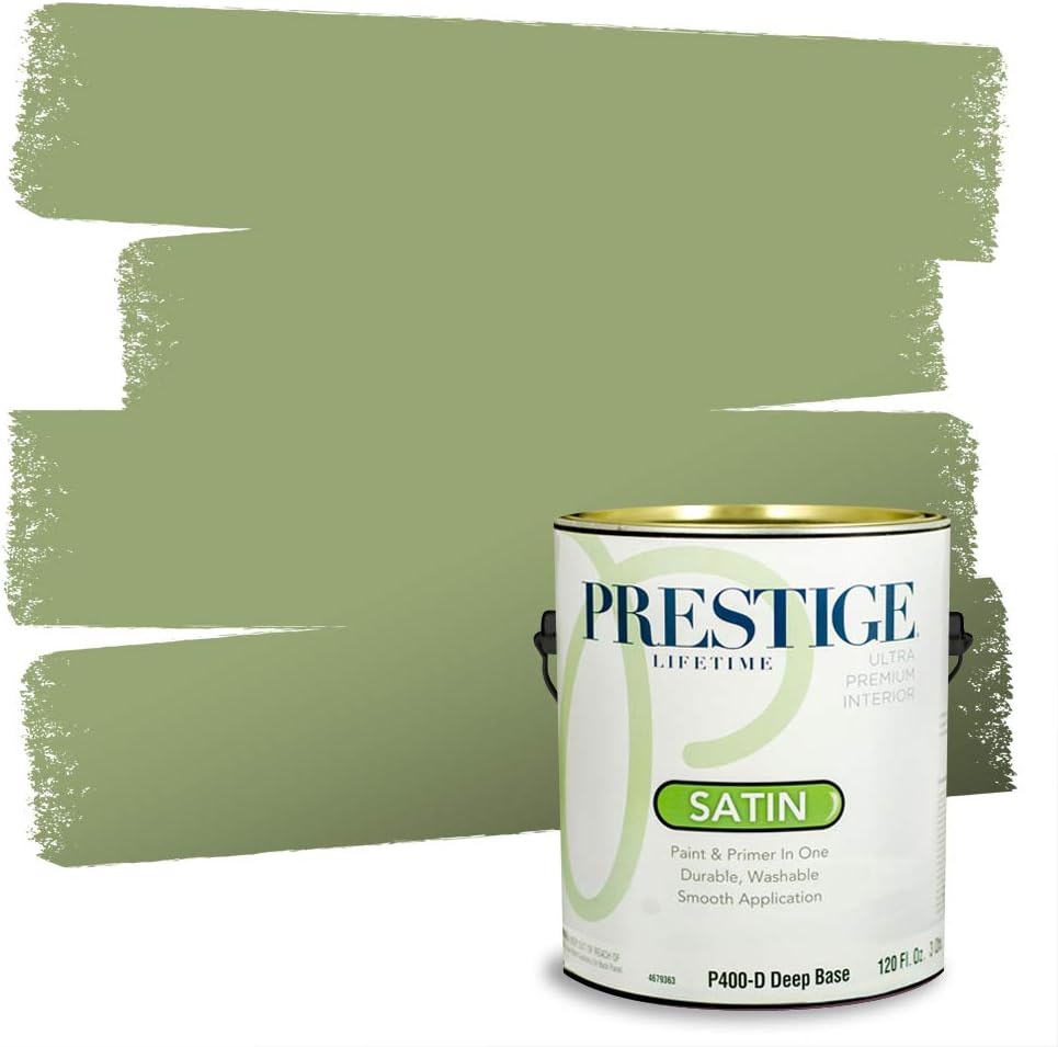 PRESTIGE Interior Paint and Primer in One, Garden Sage, Eggshell, 1 Gallon
