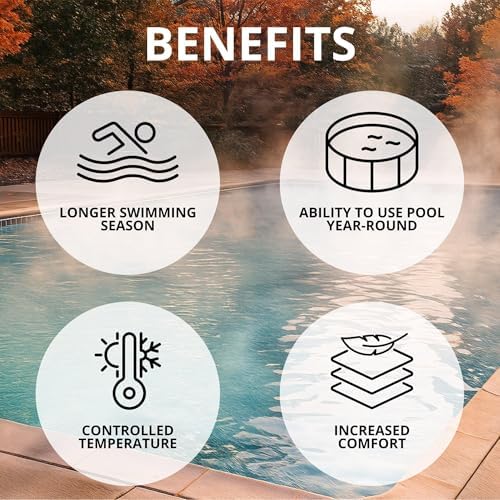 Raypak P-R266-A-EP-C Digital Propane Pool Heater, 266 BTU