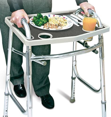 North American Health +Wellness Walker Tray, Gray, 1 Count (Pack of 1)