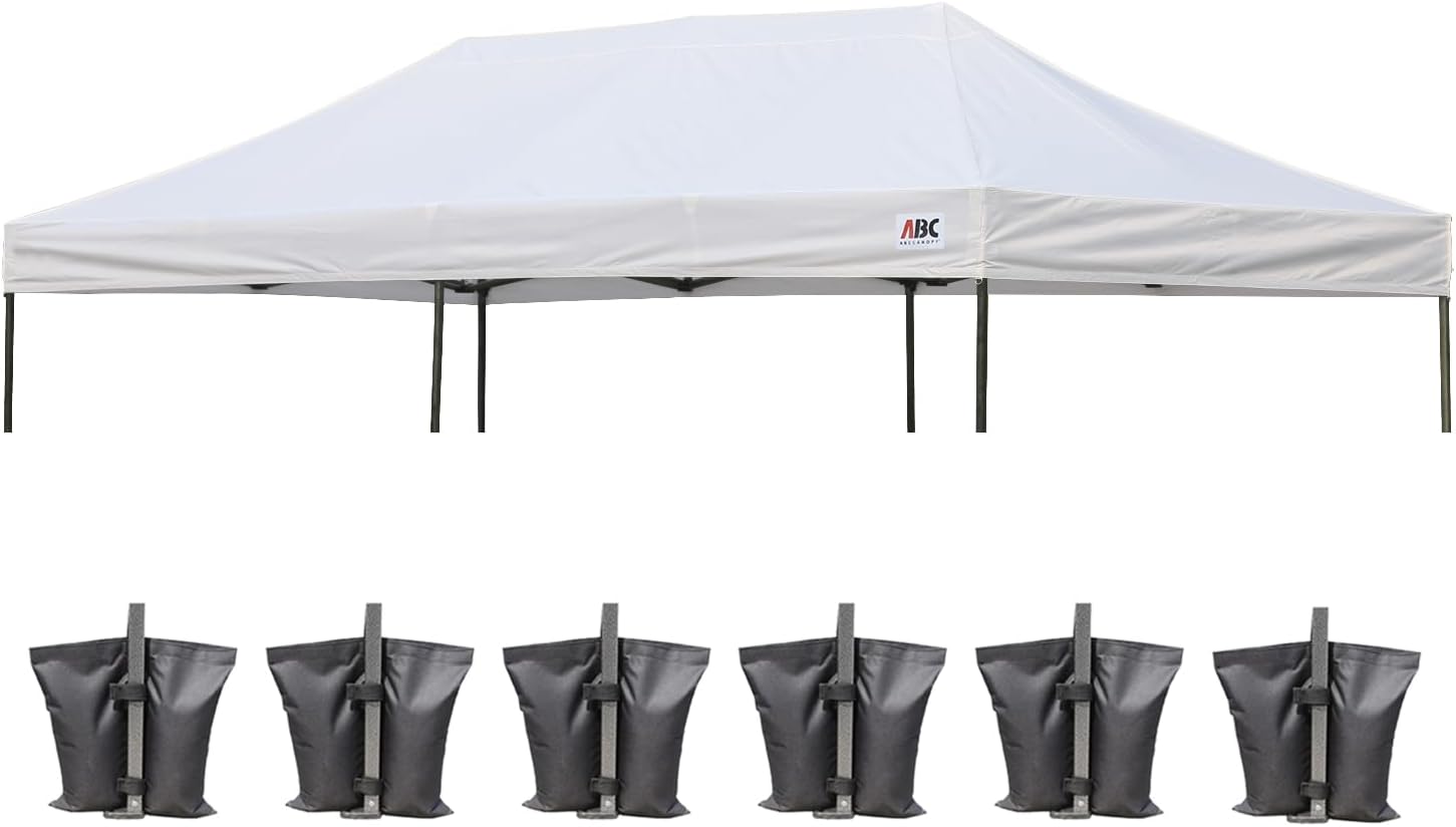 ABCCANOPY Replacement Canopy Top for Pop Up Canopy Tent 10x10 White