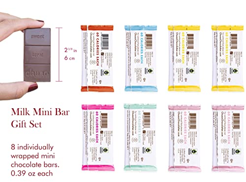 Chuao Chocolatier Taste the Joy Mini Gourmet Chocolate Bar Gift Box | Milk and Dark Chocolate Variety Sampler |16 Mini Bars (0.39 oz each)