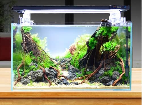 9.5 Gal Rimless Low Iron Glass Aquarium Tank, (17.7" L × 11" W × 11.8" H/ 45cm x 28cm x 30cm), 5mm Thickness Standard Jointed