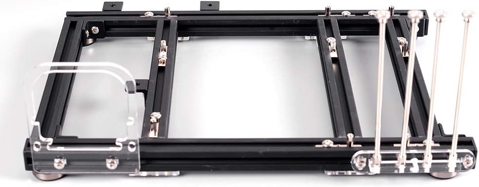 M-ATX MATX ITX Computer Open Air Case Bracket Aluminum DIY Bare Frame, Personality DIY Chassis Bracket Open Chassis,PC Test Bench(Black)