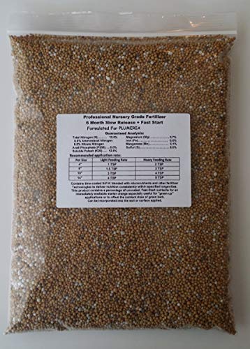 Professional Nursery Grade Plumeria Fertilizer 4 LB 6 Month Slow Release Frangipani Plant Food