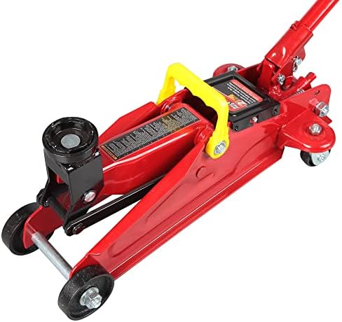 BIG RED Torin Hydraulic Trolley Floor Jack Combo with 2 Jack Stands, 2 Ton Capacity (T82001)