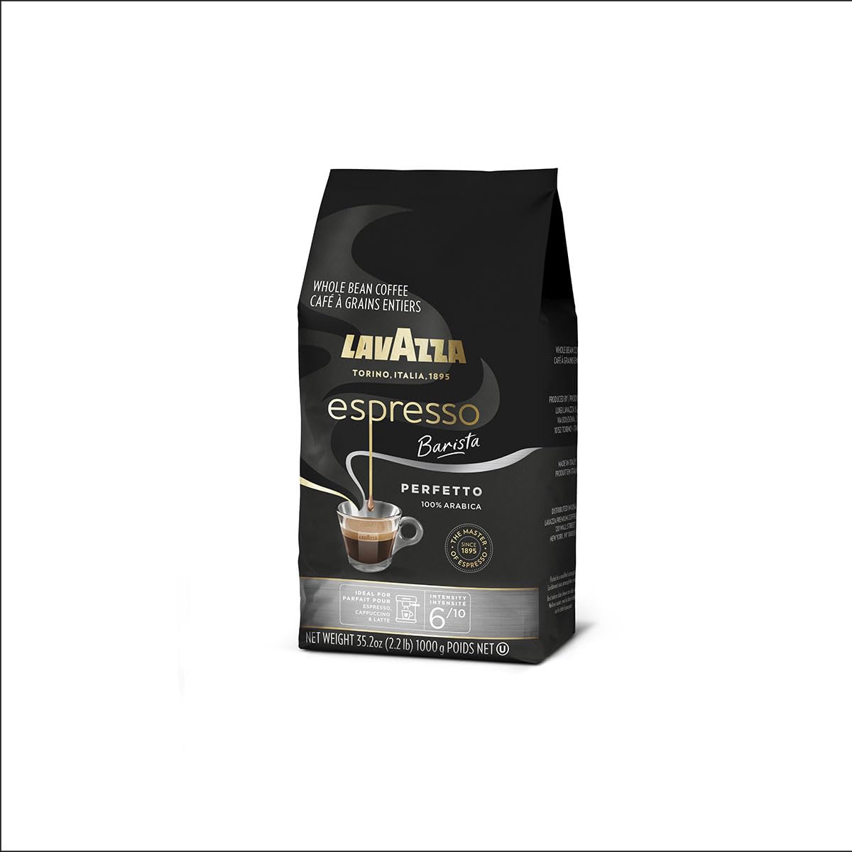 Lavazza QualitÃ Oro Whole Bean Blend, Medium Roast, 2.2 Pound (Pack of 1) ,100% Arabica, Central America & African highland origins, Fruity & Aromatic