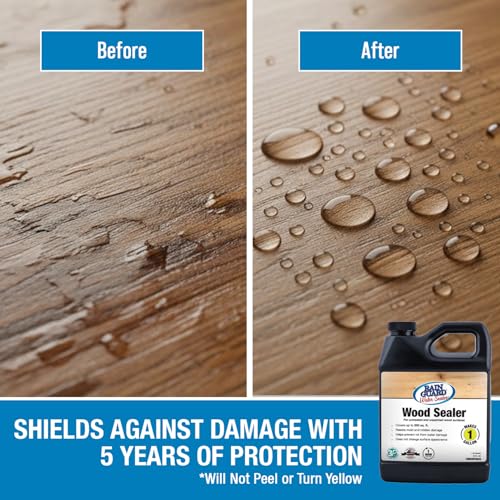 Rain Guard Wood Sealer Concentrate | Makes 2 Gallon | Protects Wood from Water Damage, Rotting, and Stains | Water Based Silane/Siloxane | Eco-Friendly | VOC-Free | Natural Finish