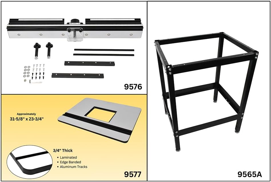 9620 MLCS Router Table Package with Phenolic Router Table Top