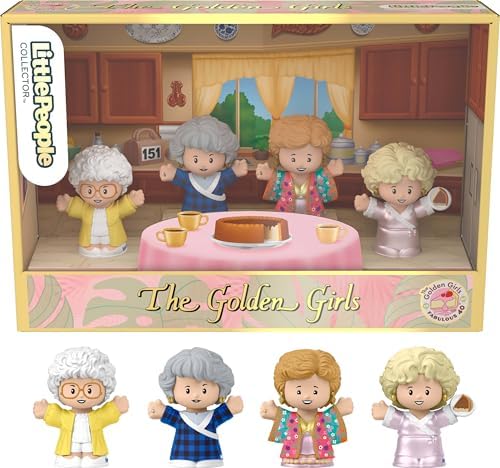 Little People Collector The Golden Girls TV Show Special Edition Set for Adults & Fans, 4 Figures in Display Package