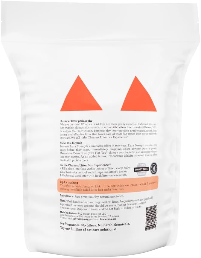 Boxie Premium Unscented Clumping Cat Litter 30+ Day Odor Control 16 lb
