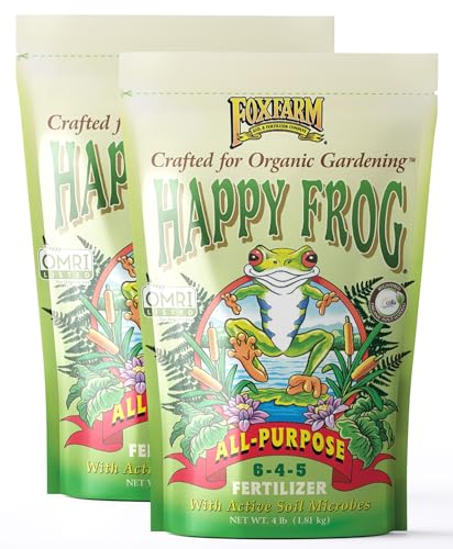 FoxFarm Happy Frog All Purpose Fertilizer - Slow Release Fertilizer for Flowers