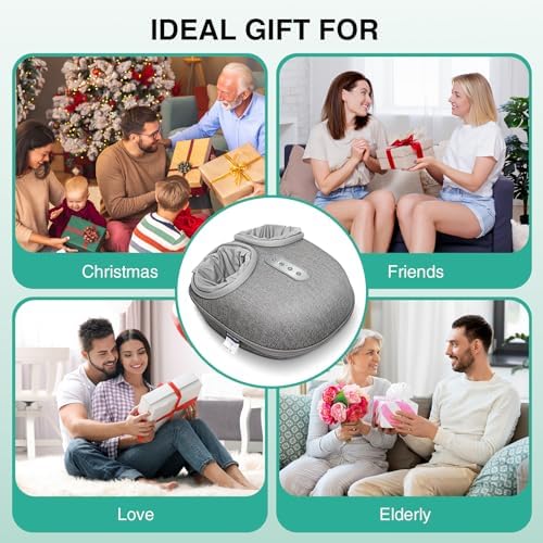 Medcursor Foot Massager with Heat - Shiatsu Feet Massage Machine Delivers Relief for Tired Muscles & Plantar, Deep Kneading Therapy