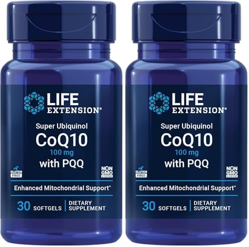Life Extension Super Ubiquinol CoQ10 with PQQ, Heart Health, 30 Softgels