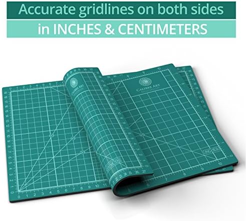 Calibre Art Self Healing Rotary Cutting Mat, Full 24x36, Best for Quilting | Ideal for Quilting and Sewing, Thick, Warp-Proof & Odorless, EN 71-3 Certified. Not From China.