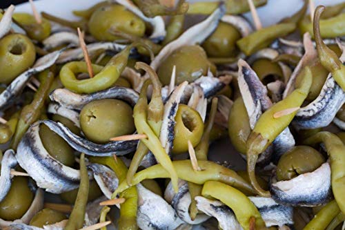 Matiz Piparras Basque Guindilla Peppers, Green, 6.4 oz | Spanish Pickled Peppers from Spain
