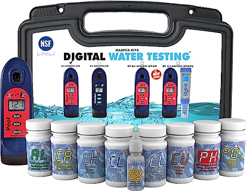 ITS 486201-KM Pool Exact EZ Photometer Master Pool Test Kit | 10 Parameters - F/C/T Chlorine, pH, Alkalinity, Calcium, Cyanuric, Copper, Salt