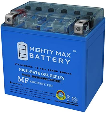 Mighty Max Battery YTX14-BS GEL Battery Replacement for Honda Pioneer 1000 16-18