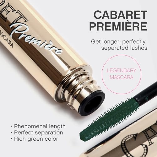Vivienne Sabó Cabaret Premiere Black Mascara, Volume and Length, Defining, Curling, No Flaking, No Clumping, Smudge Proof, Washable, Cruelty-Free, Made in Europe, (01 Black), 0.3 Fl Oz, 1 Pack